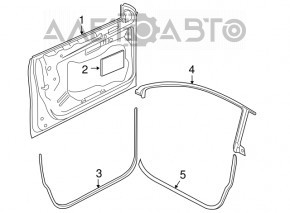 Дверь в сборе передняя левая VW CC 08-17 черный C9X