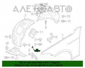 Suport aripi față stânga sus BMW 3 F30 12-18 nou original