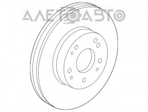 Placă de frână față stânga Honda HR-V 16-22