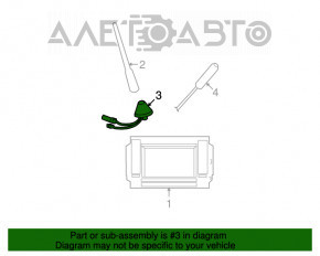 Cablu antenei frontale Jeep Compass 11-16