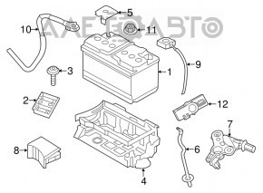 Suport baterie Chrysler 300 11-