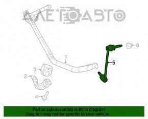 Bară stabilizatoare față stânga Chrysler 300 11- AWD