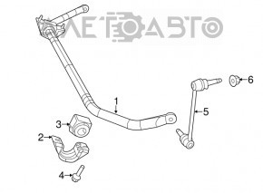 Bară stabilizatoare față stânga Dodge Charger 15-20 rest awd