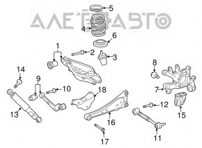 Amortizor spate stanga Toyota Rav4 13-15 AWD nou non-original KAYABA