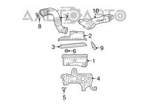 Tubulatură de aer Jeep Compass 11-16 2.0 2.4