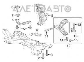 Bara de protecție față dreapta Honda HR-V 16-22