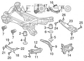 Bara spate dreapta Jeep Cherokee KL 14- Off road