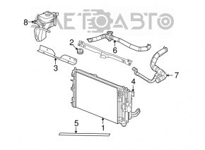 Suport radiator dreapta Jeep Patriot 11-17