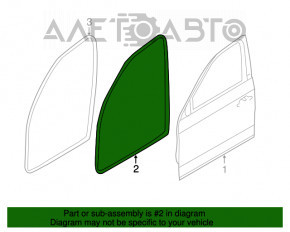 Уплотнитель двери передней левой BMW 3 F30 12-18 OEM