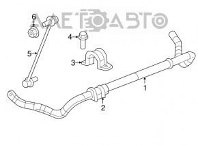 Bară stabilizatoare față stânga Jeep Patriot 11-17