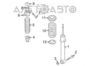 Suport amortizor spate dreapta Kia Sorento 16-20 nou original