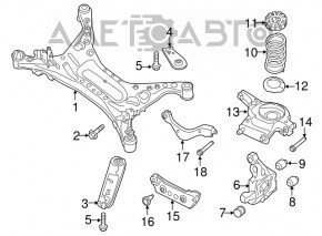 Suport spate bara fata dreapta Nissan Maxima A36 16-