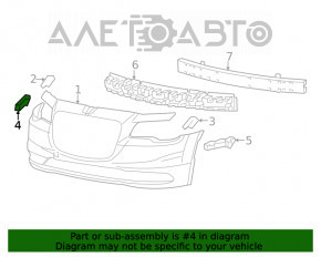 Suportul de bara fata dreapta inferioara Chrysler 300 11-