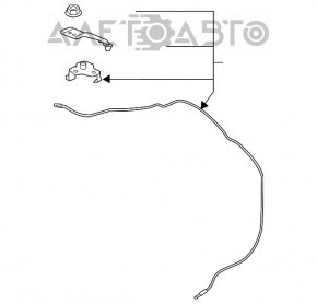 Трос открытия замка капота Subaru Forester 19- SK без ручки новый OEM оригинал