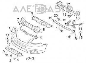 Amplificator bara fata Subaru b10 Tribeca nou original OEM