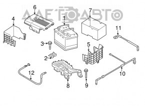 Terminal negativ pentru baterie VW Beetle 12-19