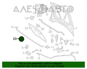 Emblema capotei VW Beetle 12-19 nou OEM original