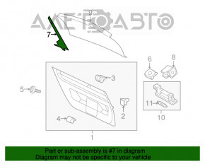 Capacul portbagajului stânga VW Beetle 12-19 negru.