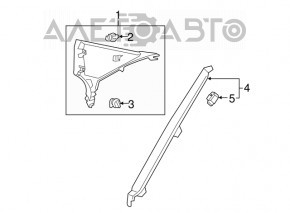 Capac spate stânga jos Lexus ES350 13-18 bej.