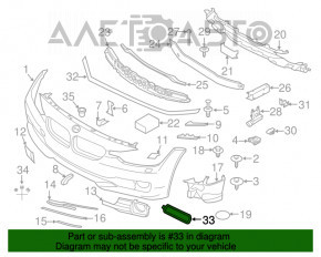 Reflectorul frontal stânga BMW 3 F30 4d 12-15