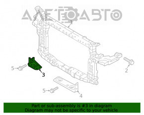 Suportul radiatorului din partea dreapta de jos pentru Kia Sorento 16-20