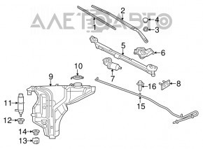 Frânghie de ștergător dreapta Dodge Charger 11-