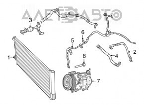 Radiatorul condensatorului de aer condiționat Jeep Renegade 15- 2.4 nou aftermarket SIGNEDA