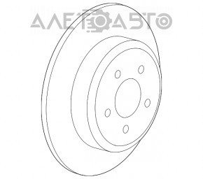 Placa de frână spate dreapta Dodge Charger 11- 3.6 AWD