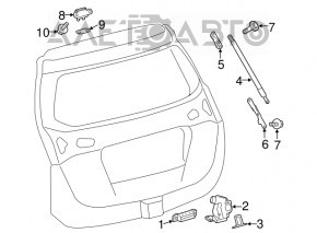 Амортизатор двери багажника правый Toyota Rav4 13-18