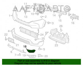 Заглушка птф правая Honda CRV 17-19 новый OEM оригинал