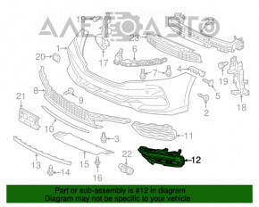 Capacul farului stâng pentru Honda Accord 16-17, nou, original