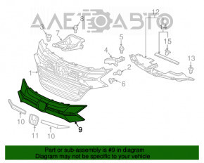 Молдинг решетки радиатора центр grill Honda HR-V 16-18 новый OEM оригинал