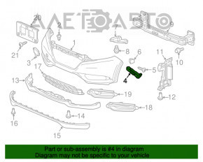 Крепление переднего бампера на крыле левое Honda HR-V 16-22 OEM