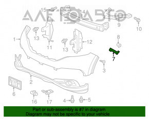 Крепление переднего бампера левое Honda CRV 12-16 OEM