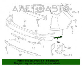 Moldura bara spate dreapta Honda CRV 17-22 structura nouă OEM original.