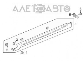 Prag dreapta pentru Honda Accord 18-22 cu crom