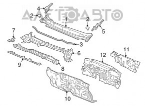 Garnitura ștergătoarelor de parbriz stânga Honda CRV 17-22 nouă OEM originală