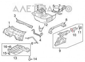 Защита днища задняя Honda HR-V 16-22