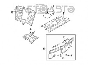 Panoul din spate al Infiniti G25 G35 G37 4d 06-14 grafit