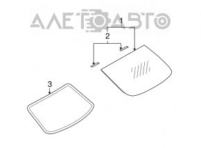 Geam spate Infiniti G25 G35 G37 4d 06-14 cu tentă