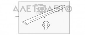 Накладка порога передняя правая Honda CRV 17-22 черная, потёрта