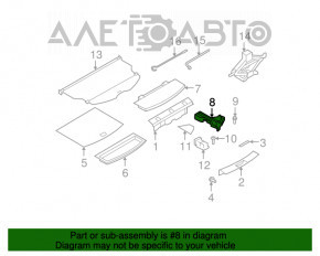 Spumă de polistiren pentru panoul lateral dreapta Nissan Rogue 07-12