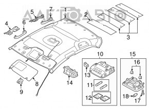 Capota dreapta Hyundai Elantra AD 17-20 gri, lovitura, pentru curatare chimica.