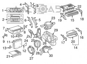 Difuzor ușă față stânga mare Lexus GX470 03-09