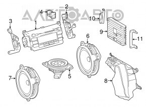 Difuzor spate stânga Toyota Camry v70 18-