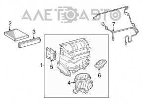 Motorul ventilatorului de încălzire Toyota Rav4 13-18