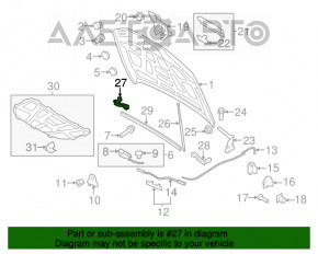 Garnitură aripă capotă - aripă dreapta Audi A4 B8 13-16 restilizat