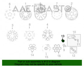 Piuliță roată d21 M12x1.5 Toyota Camry v30 02-06 tip 5 nou OEM original