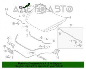 Петля капота левая Mazda 3 14-18 BM  OEM  новый оригинал