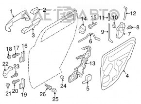 Manerul exterior de blocare a ușii din față dreapta pentru Ford Explorer 11-19